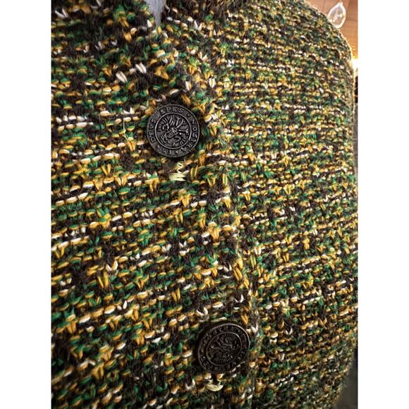 1950s Knit Cardigan Featherknit Brook Tweed Orlon Acrylic - Picture 3 of 3